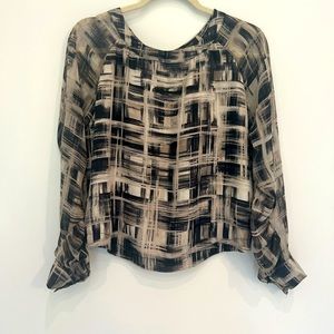 MM Couture by Miss Me Long Sleeve Open Back Shirt